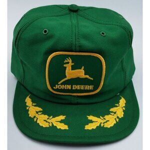 John Deere Vintage Louisville MFG.CO. Green Snapback Trucker Hat Cap Made in USA